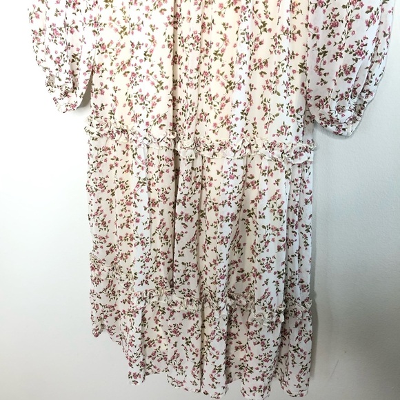 NWT Petal & Pup Valente Floral Tiered Midi Dress 4 - Picture 4 of 9
